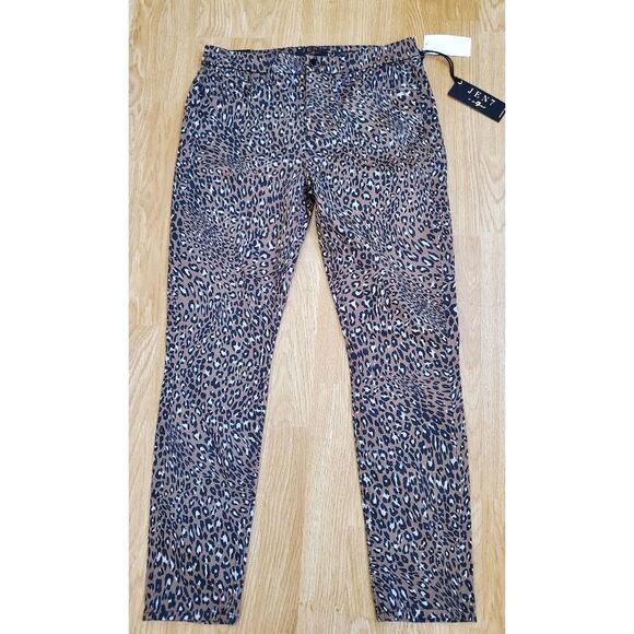 Jen7 Animal Printed Ankle Skinny Jeans - Picture 4 of 16